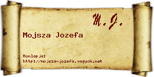 Mojsza Jozefa névjegykártya